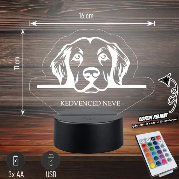 labradoregyedineves-feher